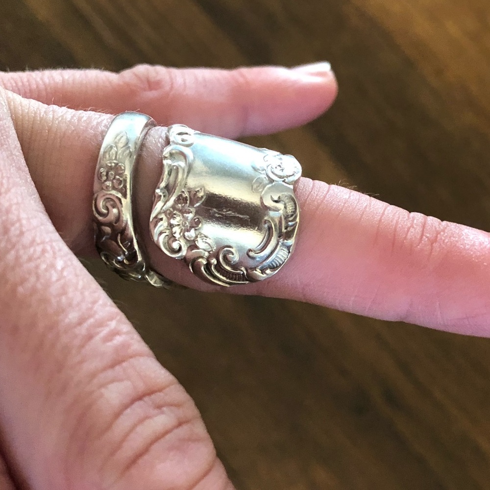 Silver Spoon Ring - image 7